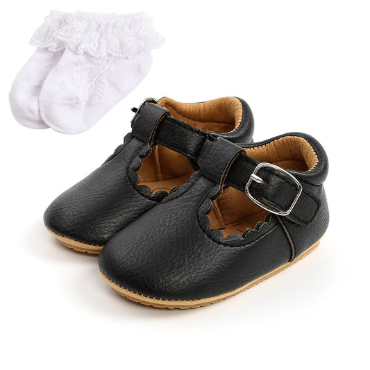 Luxury Soft Leather Baby Princess Shoes Newborn