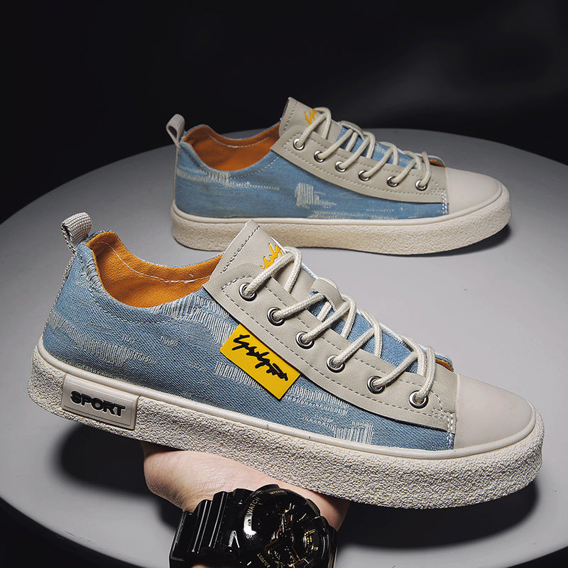 Summer Autumn Men Canvas Shoes New Fashion Solid Color