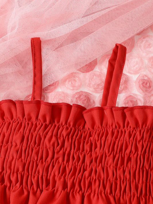 Children's Work Clothes Solid Color Vest Top And Jeans