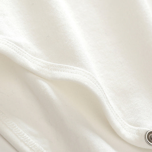 Children's Short-sleeved Knitted One-piece Romper Sheath Romper Plaid Suspender Pants