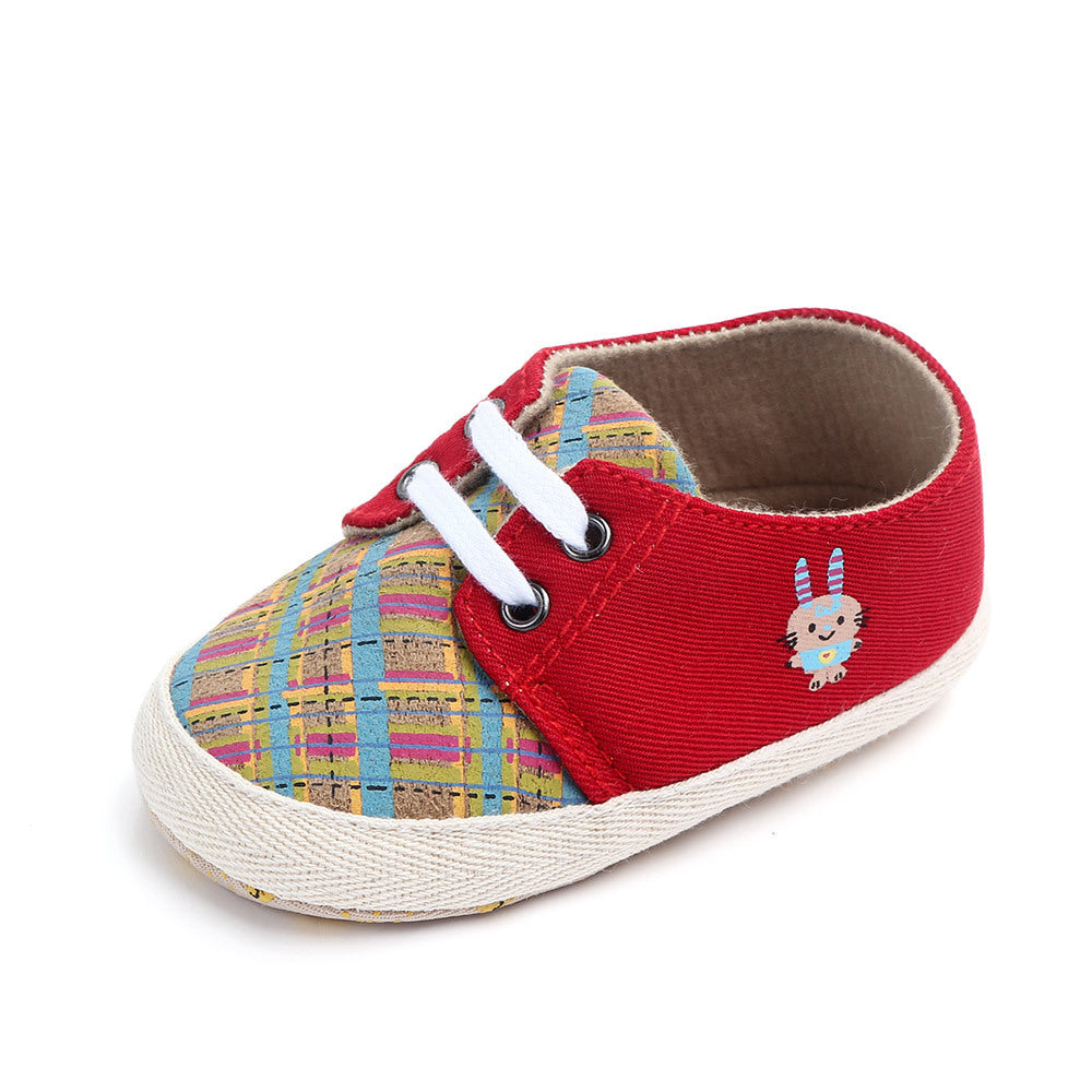 Korean Style Plaid Baby All-match Toddler Shoes