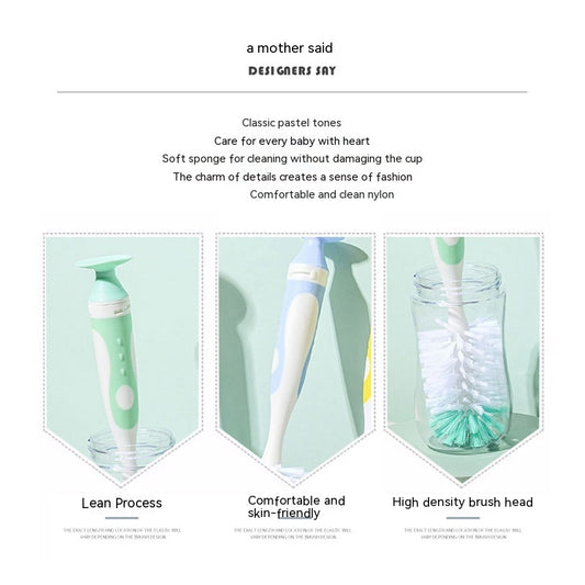 Baby Nylon Bottle Brush Nipple Water Cup Cleaning Brush