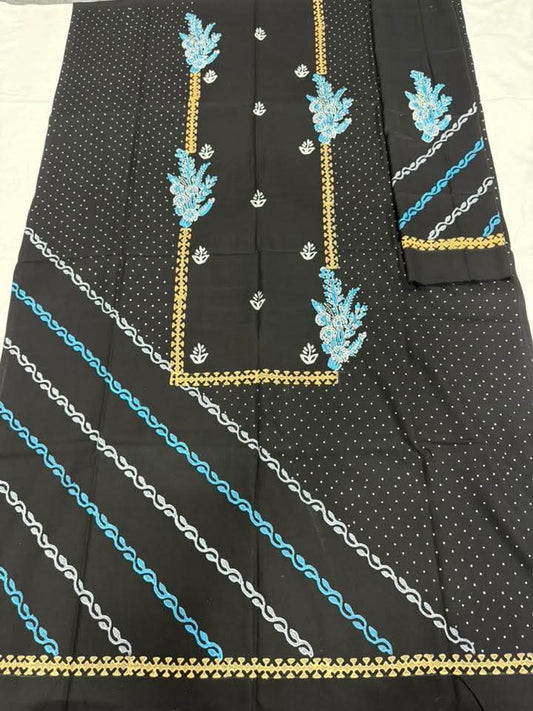 আনস্টিচ ব্লক থ্রি পিস