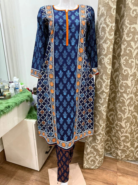 সিম্পল ব্লক থ্রি পিস