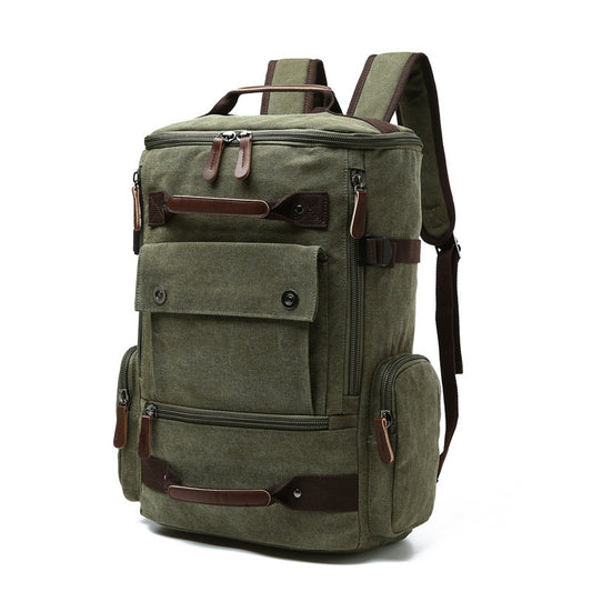 Men's Backpack Vintage Canvas Backpack Men's Travel Bags Large Capacity Backpack Laptop Backpack
