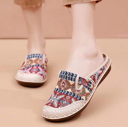Baotou Ethnic Style Semi-slipper Female
