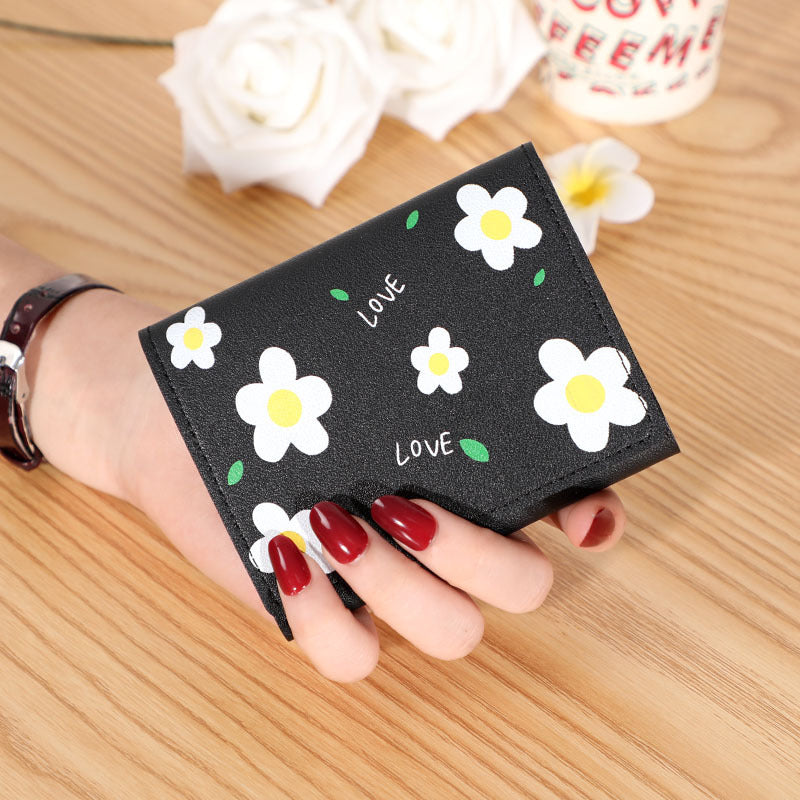 Short Creative Fashion Wallet Print Buckle