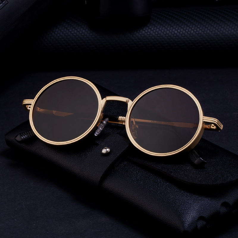 New Fashion Round Frame Sunglasses Men
