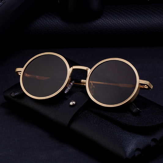 New Fashion Round Frame Sunglasses Men