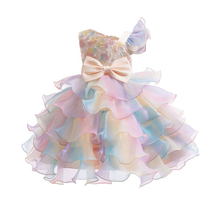 Girls' Bowknot Pettiskirt High-end