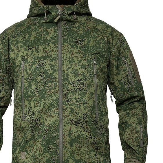 Autumn And Winter Men's Outdoor Camouflage Clothing Soft Shell Jacket