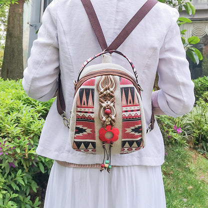 Vintage Women Bag With Triangle Coconut Shell