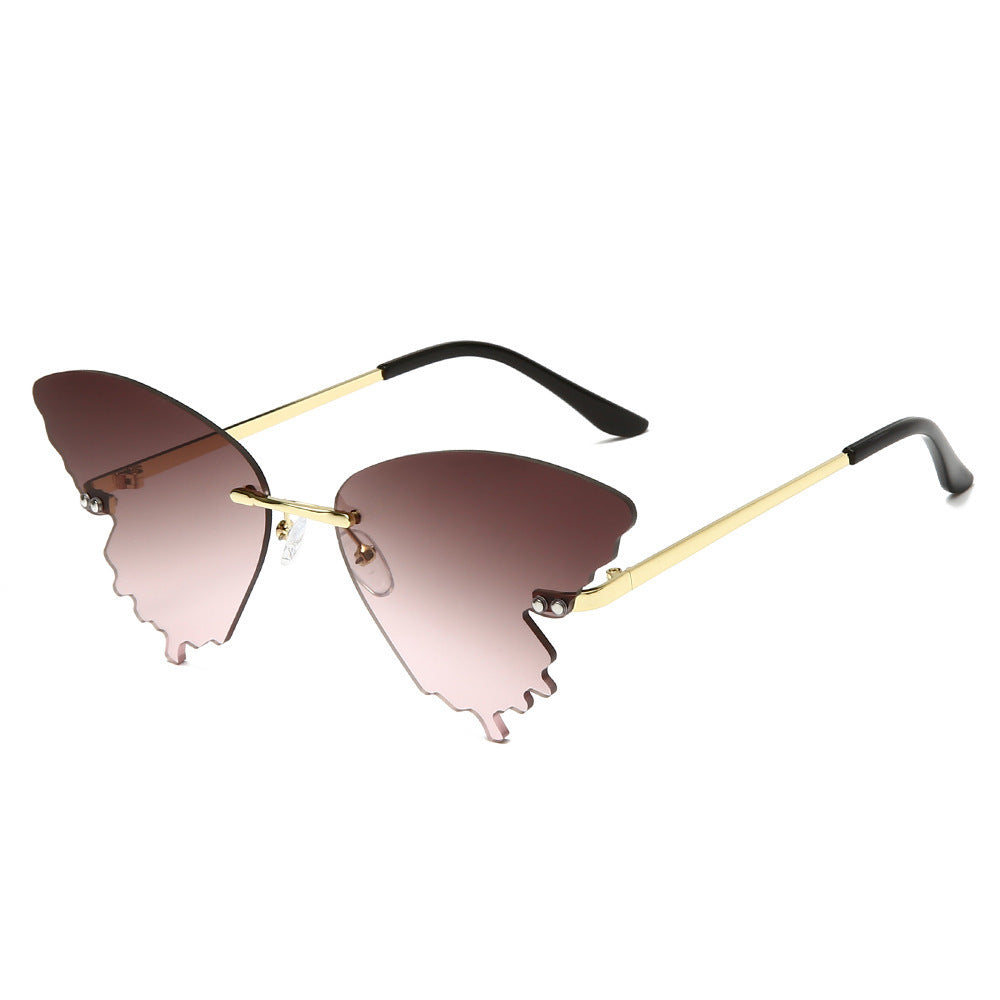 Sex Butterfly Sunglasses Men and Women Trend Colorful Street Shooting Ink