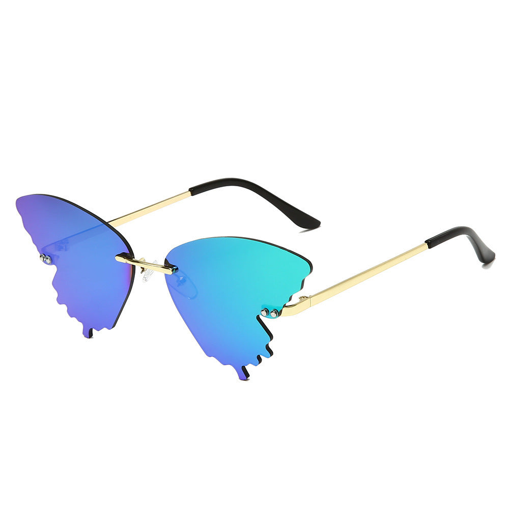 Sex Butterfly Sunglasses Men and Women Trend Colorful Street Shooting Ink