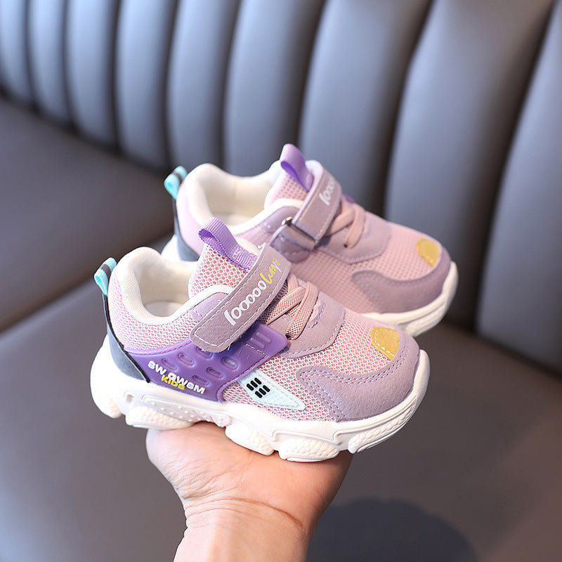 Breathable Mesh Baby Shoes Non-Slip Soft Sole Casual Boys And Girls Sports Shoes