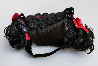 Newborn Baptism Cute Curly Hair Bundle Bangs Hair Ornament