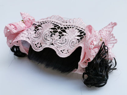 Newborn Baptism Cute Curly Hair Bundle Bangs Hair Ornament