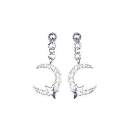 Sodrov Earrings Jewelry Natural Star For Women Silver