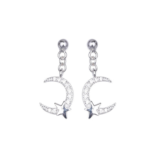 Sodrov Earrings Jewelry Natural Star For Women Silver
