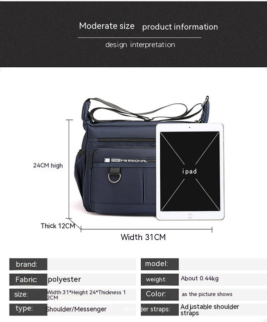 Men's Bags Crossbody Multi-pocket Large Capacity Shoulder Bag