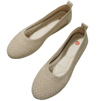 Women's Round Toe Comfortable Soft Sole Shallow Mouth Shoes