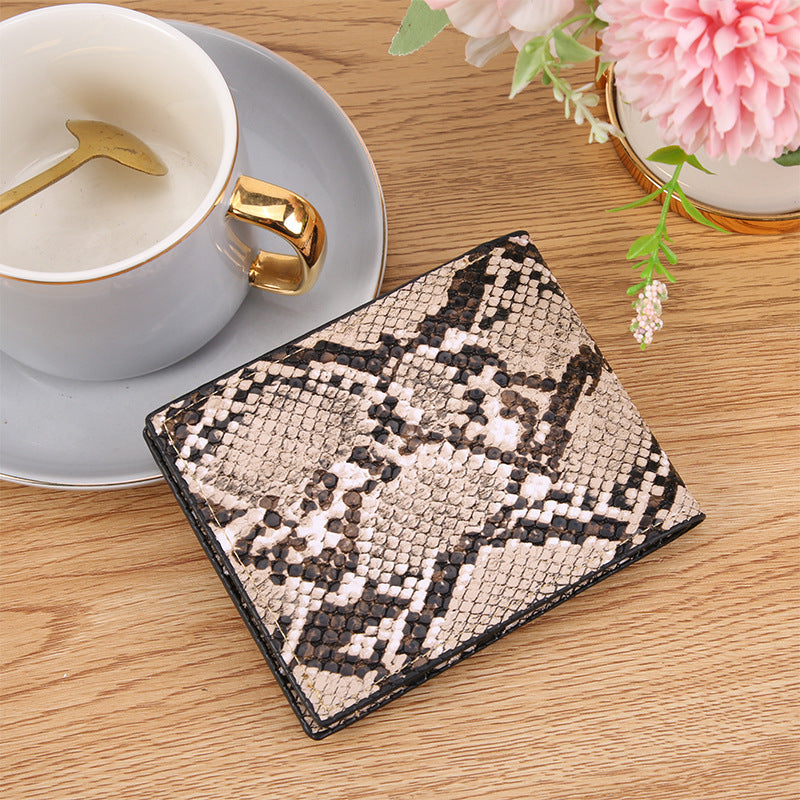 Fashion Retro Creative Printing Men's Short Wallet