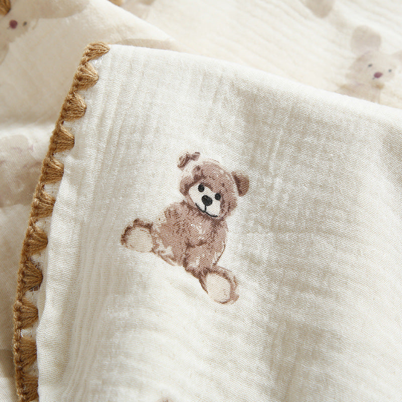 Newborn Baby 10-layer Cotton Cloth Flat Pillow