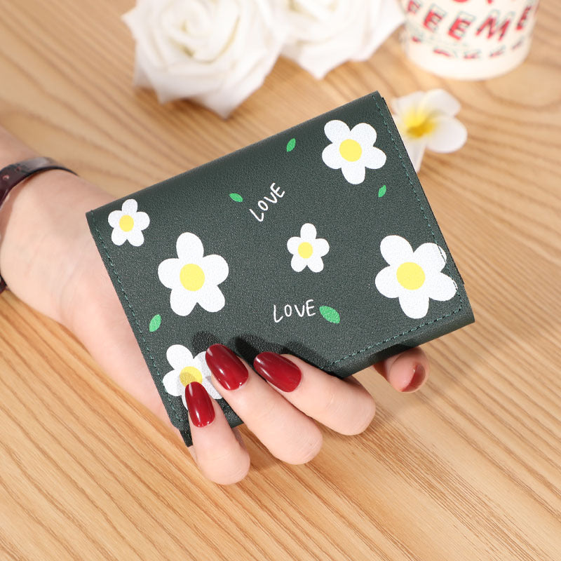 Short Creative Fashion Wallet Print Buckle