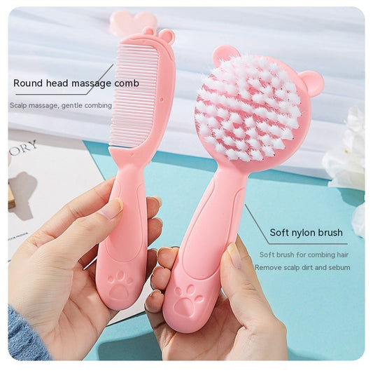 Nylon Soft Hair Newborn Removal Dirt Comb Brush Care Suit