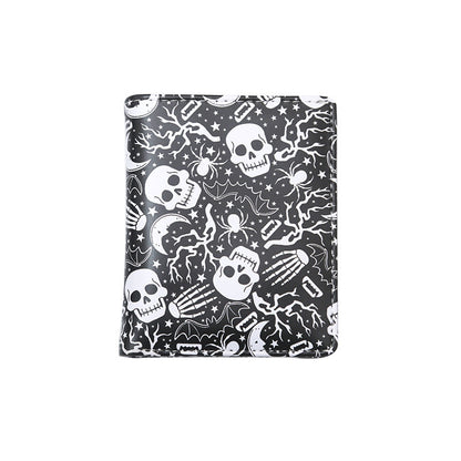 Vintage Skull Print Women's Zipper Wallet