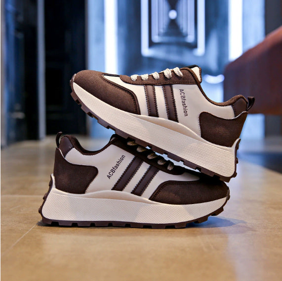 Ladies' Versatile Thick Soled Casual Shoes, Height Increasing Shoes