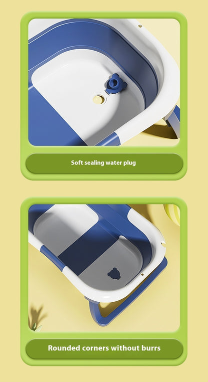 Household Newborn Baby Bathtub Temperature-sensing Bathtub