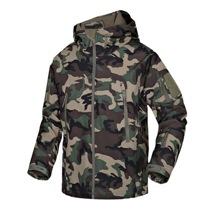 Autumn And Winter Men's Outdoor Camouflage Clothing Soft Shell Jacket