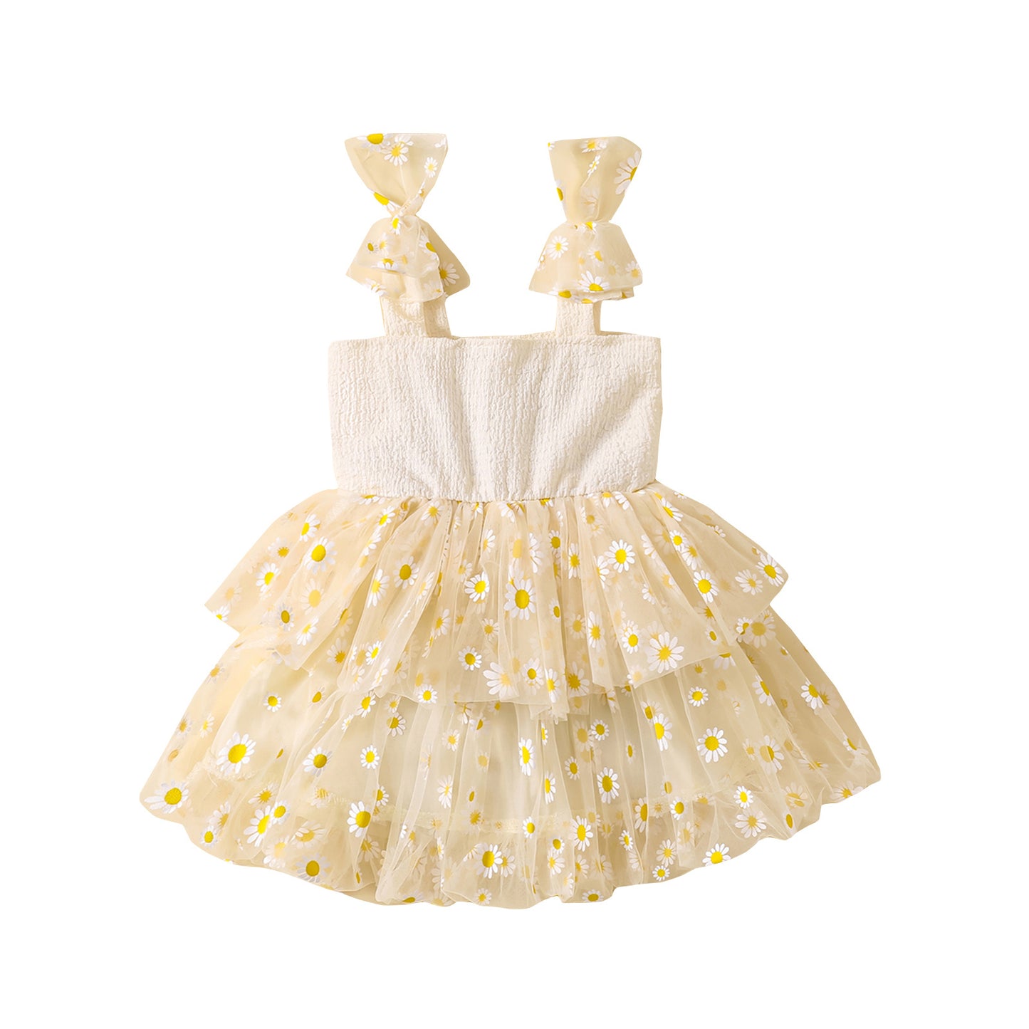 Flower Mesh Girls' Dress Suspenders