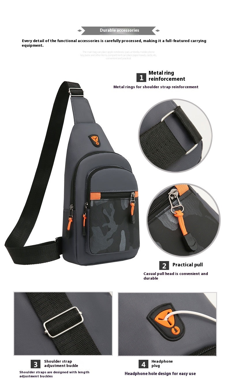 Waterproof Lightweight Multi-layer Multicolor Minimalism Crossbody Bag Waist Bag