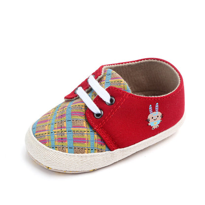 Korean Style Plaid Baby All-match Toddler Shoes