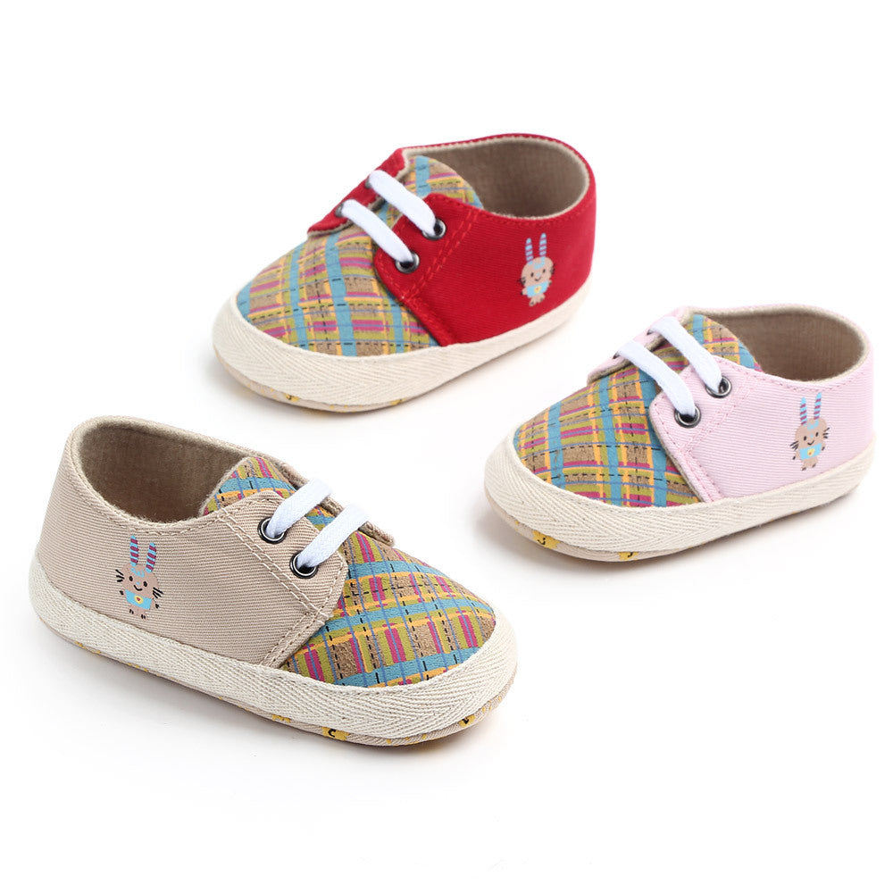 Korean Style Plaid Baby All-match Toddler Shoes