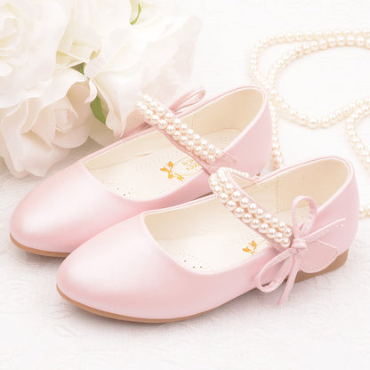 Girls' Photography Flat Leather Shoes