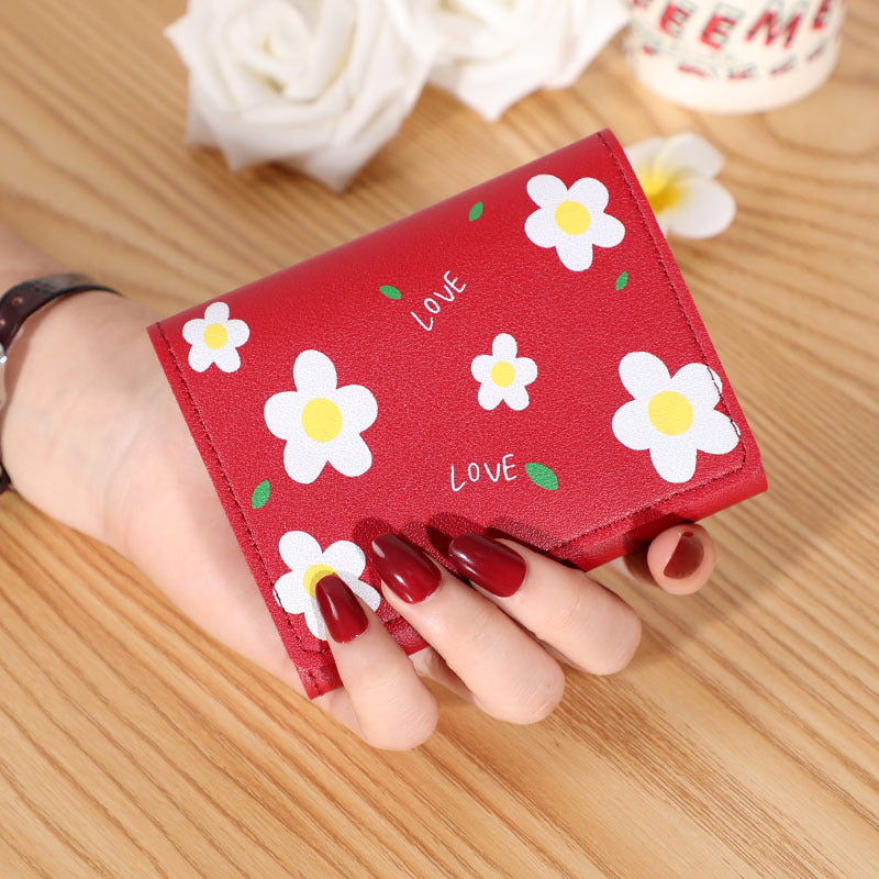 Short Creative Fashion Wallet Print Buckle