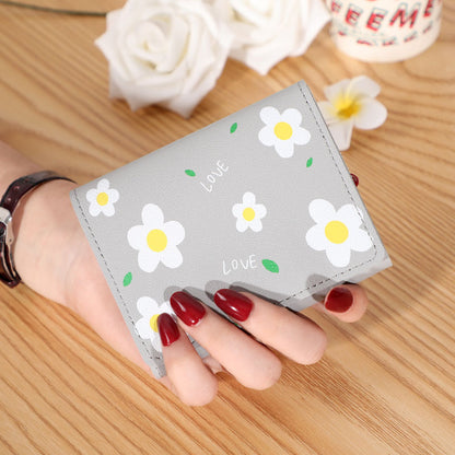 Short Creative Fashion Wallet Print Buckle