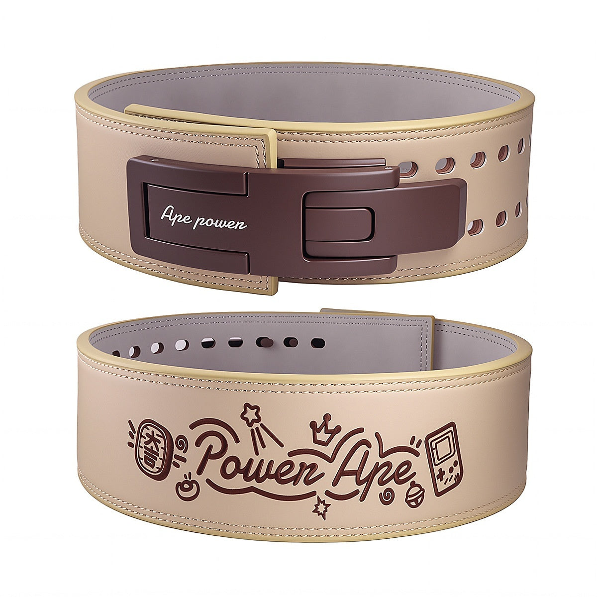Cartoon Full Leather Fitness Belt