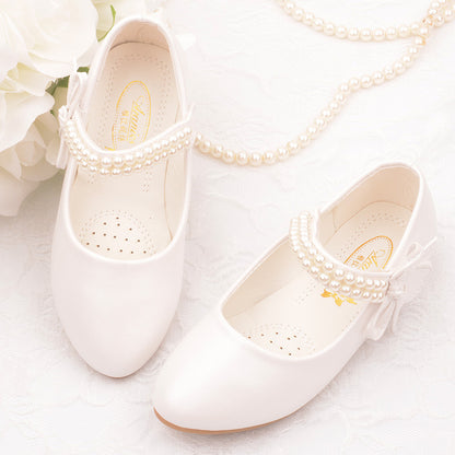 Girls' Photography Flat Leather Shoes