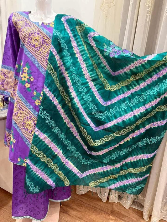 থ্রি পিস ( কামিজ, সালোয়ার, ওড়না )