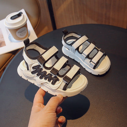 Summer new versatile Velcro casual beach sports sandals