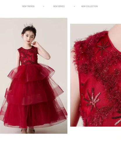 flower Girl Fluffy Gauze Cake Dress