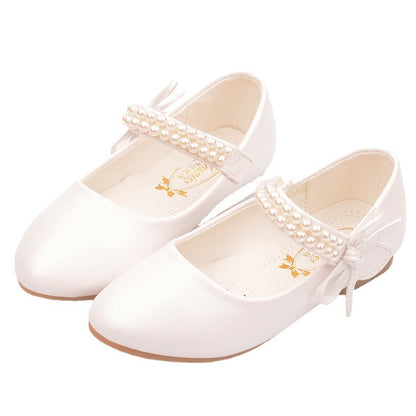 Girls' Photography Flat Leather Shoes