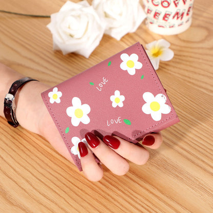 Short Creative Fashion Wallet Print Buckle