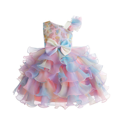 Girls' Bowknot Pettiskirt High-end