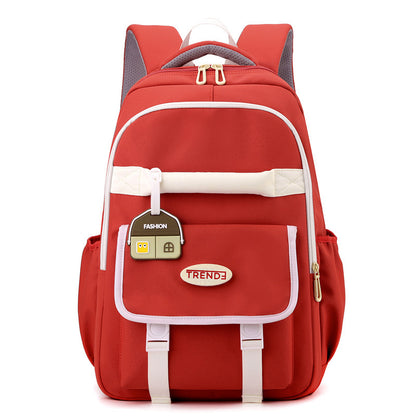 New Preppy Style Girls Casual Multicolor Lightweight Double-shoulder Backpack
