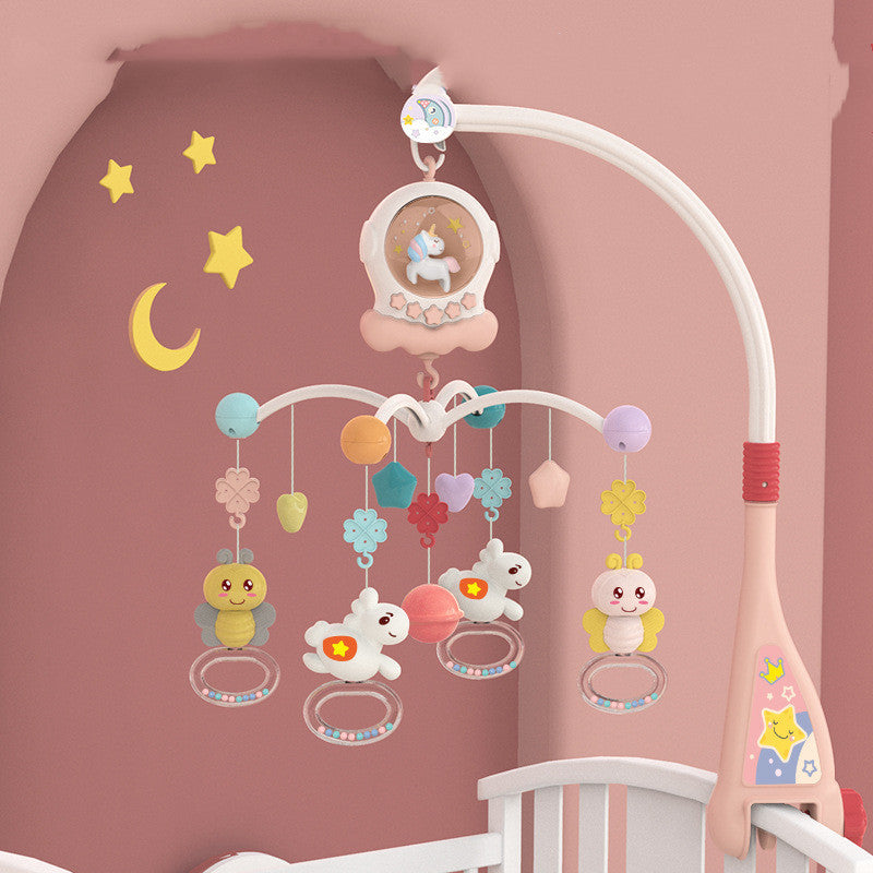 Baby Music Bed Bell Baby Newborn Puzzle Bedside Rotating Rattle Appease Toy Pendant